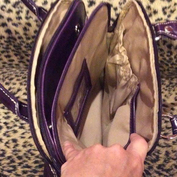 💝TODAY SALE💝Gianni Bernini purple 3 compartments - Picture 3 of 4