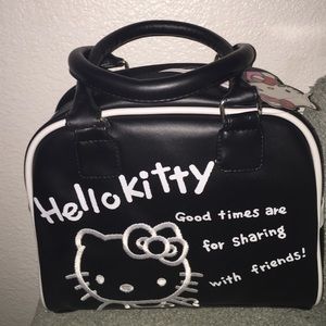 NEW! Hello Kitty black bag with zipper!