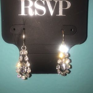 Rhinestone earrings from RSVP.