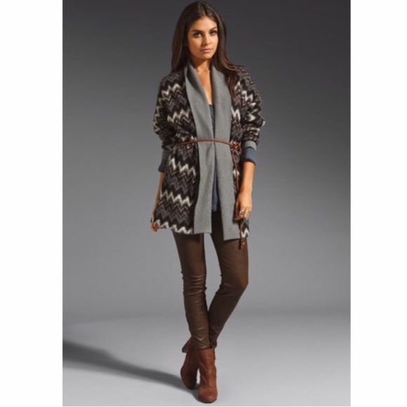 Belted Wool Cardigan