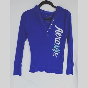 {Aeropostale} Blue Long Sleeve Shirt