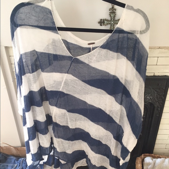 Striped free people thin sweater