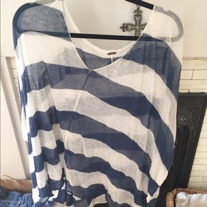 Striped free people thin sweater