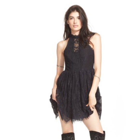 Free people Verushka mini dress color black - Picture 5 of 8