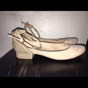 Zara Ballerina Jewel Flats Size 40