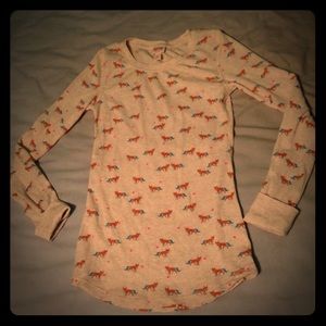 Fox Long Sleeve Tee NWOT