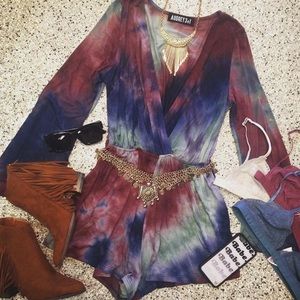TIE DYE ROMPER✨NWTS