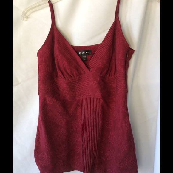 Bebe Spaghetti Strap Shirt XS