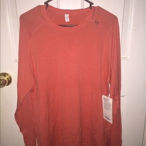 Peach Colored Long Sleeve Lu Lu Lemon men's shirt!