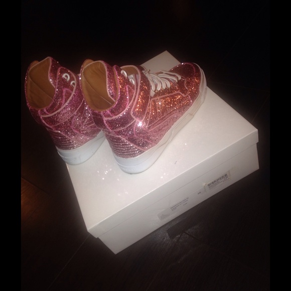 Givenchy pink glitter high top Sneakers - Picture 2 of 3