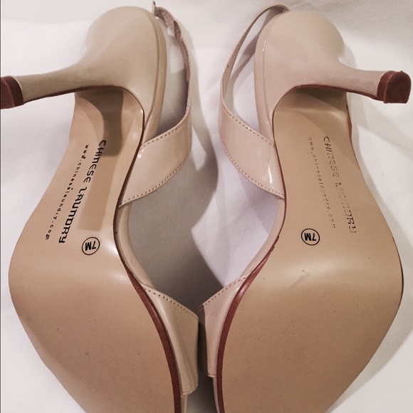 Chinese Laundry Nude Slingback Sz 7 - Picture 4 of 4