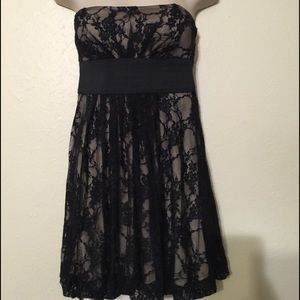Black lace dress