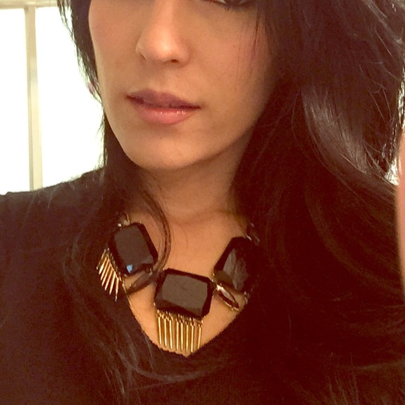 Black and gold necklace