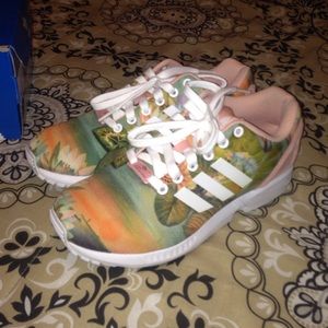 Adidas Floral Print Zx Flux