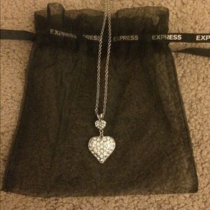 ✨Reduced!✨ Silver Express Heart Necklace