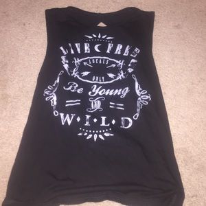 full tilt shirt with opening in back