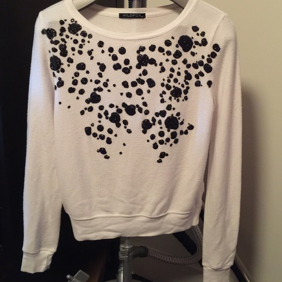 Wildfox Dalmatian sweater xs