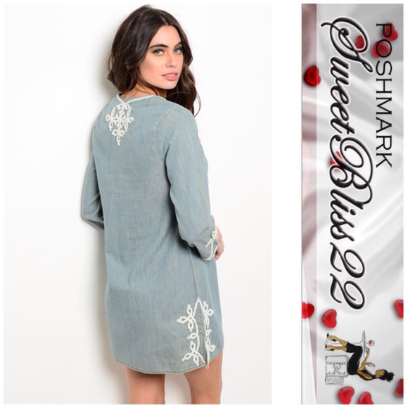 🌸Now Avaliable Denim Wash Dress🌸 - Picture 2 of 2