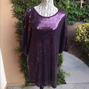 Purple sequence dress