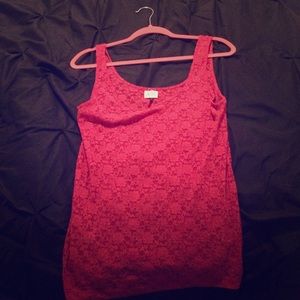 Lace tank top
