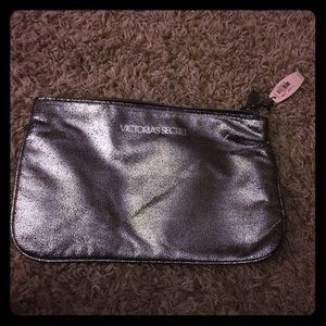 NWT Victoria's Secret Metallic cosmetic case