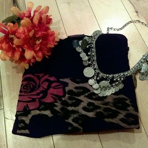 Cheetah Skull Crop Top