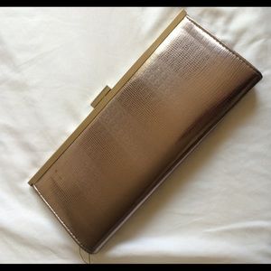 Rose gold clutch