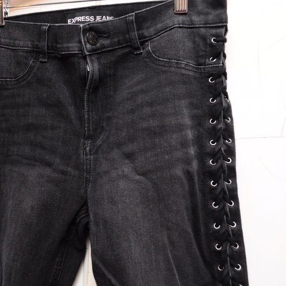 express lace up jeans