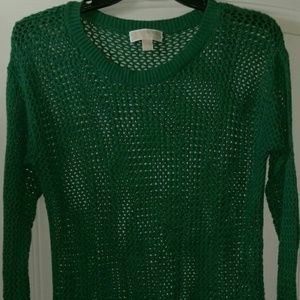 Long-sleeved loose knit sweater