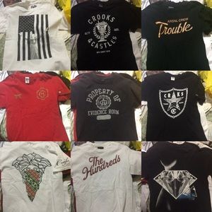 For sale: 19 brand t-shirts and 1 shorts for MEN