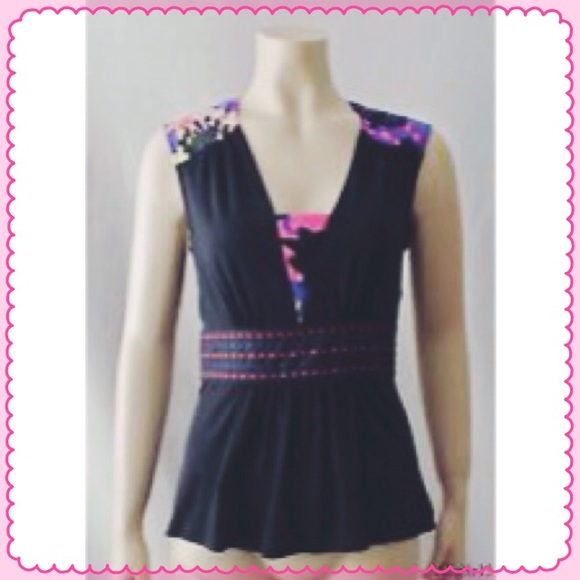 PLENTY BY TRACY REESE "EYE CATCHER" TOP - Picture 1 of 1