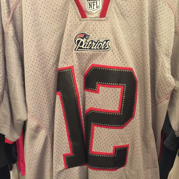Nike England Patriots Tom Brady Gray Jersey