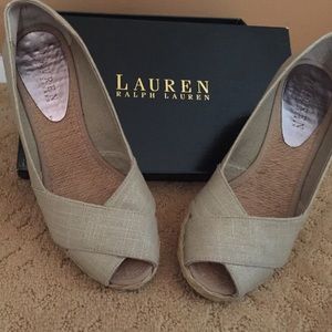 Gently worn Ralph Lauren espadrilles.