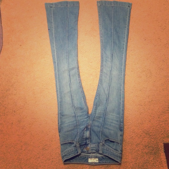 Free People Fitted Flare Jean