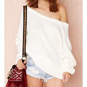 Off shoulder sweater