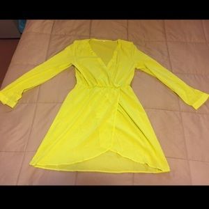 ⬇️✨ PRICE DROP! V-Neck Long-sleeve Chiffon dress