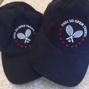 Two (never worn) 2001 US Open caps. Two (never worn) 2001 US Open caps.