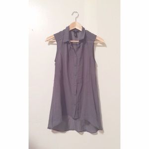 🌸h&m🌸 breezy sleeveless button up~!