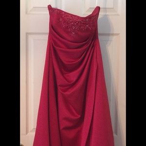 Formal red dress
