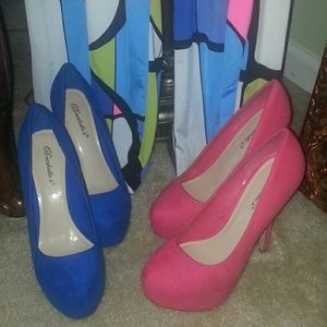 Blue heels