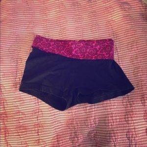 Aerie floral yoga shorts