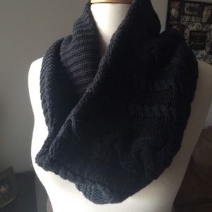 The Limited Navy Cable Knit Infinity Scarf