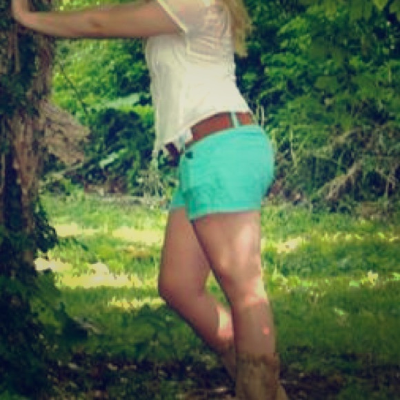 Turquoise shorts - 14