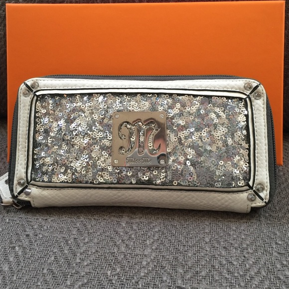 Barely used Miss Me white bling wallet