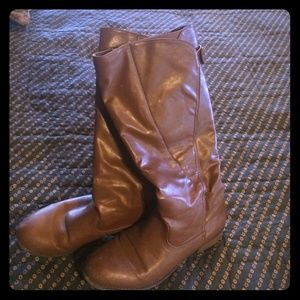 American eagle tan tall boots