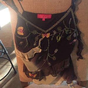 Flirty Ruffle a-line top.