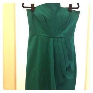 Calvin Klein Cocktail  asymmetrical turquoise