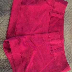 Alice and Olivia pink Satin shorts