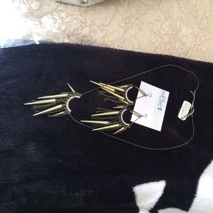 Earrings and matching necklace