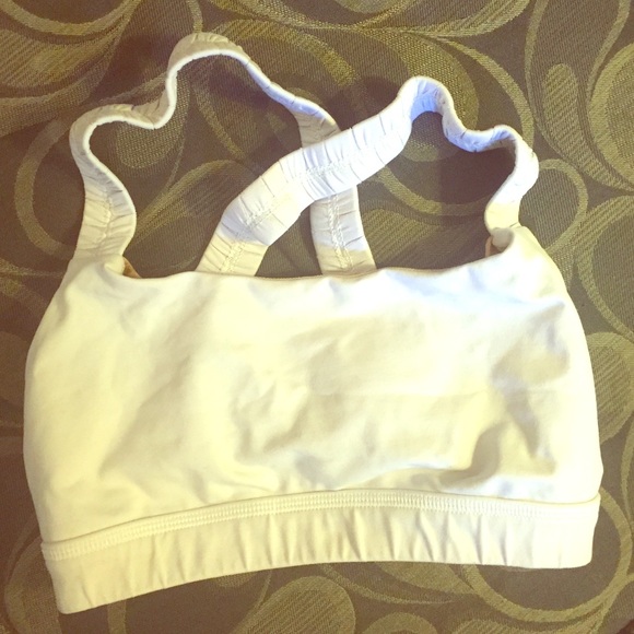 🔥Sold On Merc💥White lululemon sports bra - 4